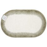 Oval Microfiber "Fast Track" Rugs - Sage, 24x40