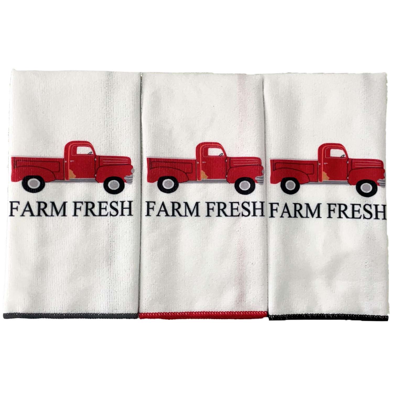 2-Pack Sloppy Chef Red Truck Kitchen Towels - Arkwright Home