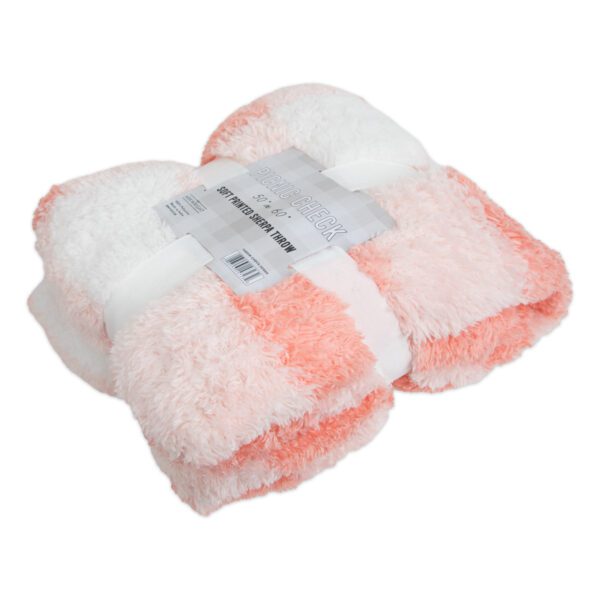 Picnic Check Soft Printed Sherpa Throws