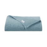 Aston & Arden Tencel & Cotton Blankets - Light Teal, Throw