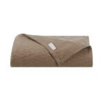 Aston & Arden Tencel & Cotton Blankets - Brown, Throw