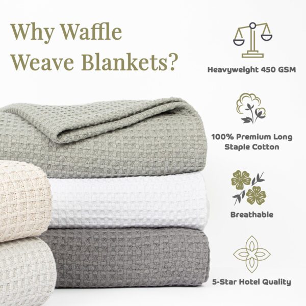 Aston & Arden Haryana Waffle Weave Blankets