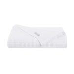 Aston & Arden Haryana Waffle Weave Blankets - White, KING