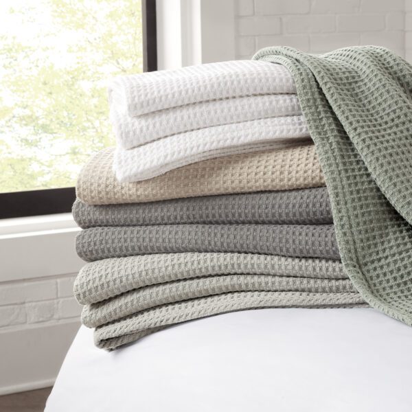 Aston & Arden Haryana Waffle Weave Blankets