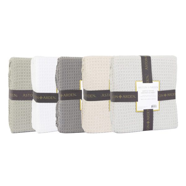 Aston & Arden Haryana Waffle Weave Blankets