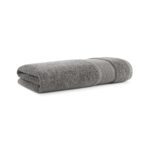Aston & Arden Aegean Eco-Friendly Recycled Cotton Collection - bath sheet, Dark Grey