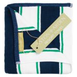 Aston & Arden Resort Towel - Navy/Mint