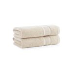 Aston & Arden Aegean Eco-Friendly Recycled Cotton Collection - bath towel, Beige
