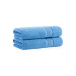 Aston & Arden Aegean Eco-Friendly Recycled Cotton Collection - bath towel, Blue