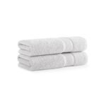Aston & Arden Aegean Eco-Friendly Recycled Cotton Collection - bath towel, Light Grey