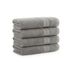 Aston & Arden Aegean Eco-Friendly Recycled Cotton Collection - hand towel, Dark Grey
