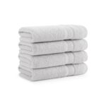 Aston & Arden Aegean Eco-Friendly Recycled Cotton Collection - hand towel, Light Grey