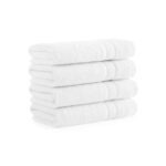 Aston & Arden Aegean Eco-Friendly Recycled Cotton Collection - hand towel, White