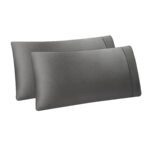 Aston & Arden Tencel Pillowcases - STANDARD CASE, Dark Grey