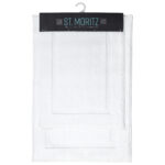 St. Mortiz Rug Collection - White, Border, 17x23/20x30
