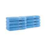 Aston & Arden Aegean Eco-Friendly Recycled Cotton Collection - washcloth, Blue