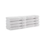 Aston & Arden Aegean Eco-Friendly Recycled Cotton Collection - washcloth, Light Grey