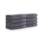 Aston & Arden Anatolian Turkish Towels - washcloth, Dark Grey