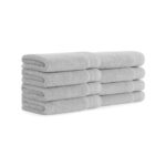 Aston & Arden Anatolian Turkish Towels - washcloth, Light Grey