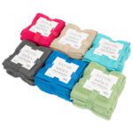 6-Pack Zero Twist Washcloths - Assortment