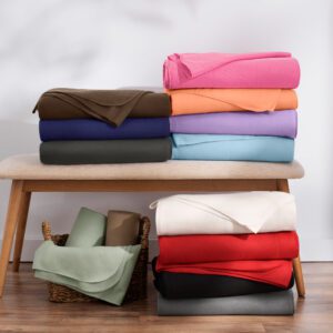 Polar Fleece Throws By Color