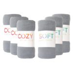 Polar Fleece Throws By Color - Grey