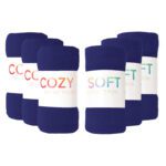 Polar Fleece Throws By Color - Navy