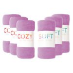 Polar Fleece Throws By Color - Purple
