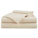 Aston & Arden Linen & Tencel Sheet Sets - Beige, QUEEN