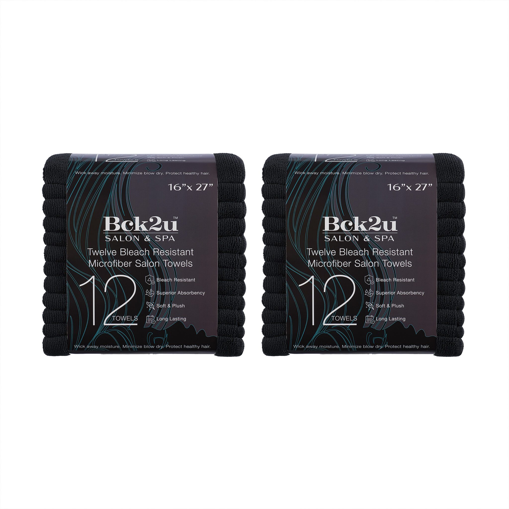 12Pack Microfiber Terry BleachResistant Salon Towels Arkwright Home