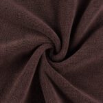 12-Pack Microfiber Terry Bleach-Resistant Salon Towels - Brown