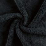 Coral Fleece Bleach-Resistant Salon Towel 5-Pack - Black