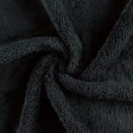 5-Pack Coral Fleece Bleach-Resistant Salon Towels - Black