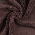 Coral Fleece Bleach-Resistant Salon Towel 5-Pack - Brown