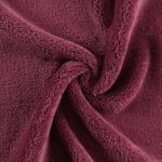 5-Pack Coral Fleece Bleach-Resistant Salon Towels - Burgundy