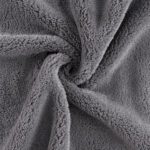 Coral Fleece Bleach-Resistant Salon Towel 5-Pack - Grey