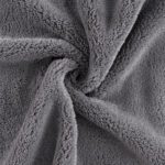 5-Pack Coral Fleece Bleach-Resistant Salon Towels - Grey