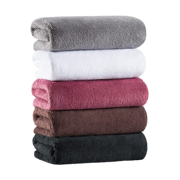 5-Pack Coral Fleece Bleach-Resistant Salon Towels