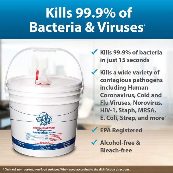Touch Point Plus Disinfectant Wipes