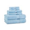 Aston & Arden 100% Egyptian Cotton Collection - 6-Piece Set, Blue