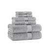 Aston & Arden 100% Egyptian Cotton Collection - 6-Piece Set, Dark Grey