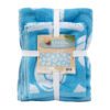 3-Piece Coastal Towel Sets - Blue, 3-pack