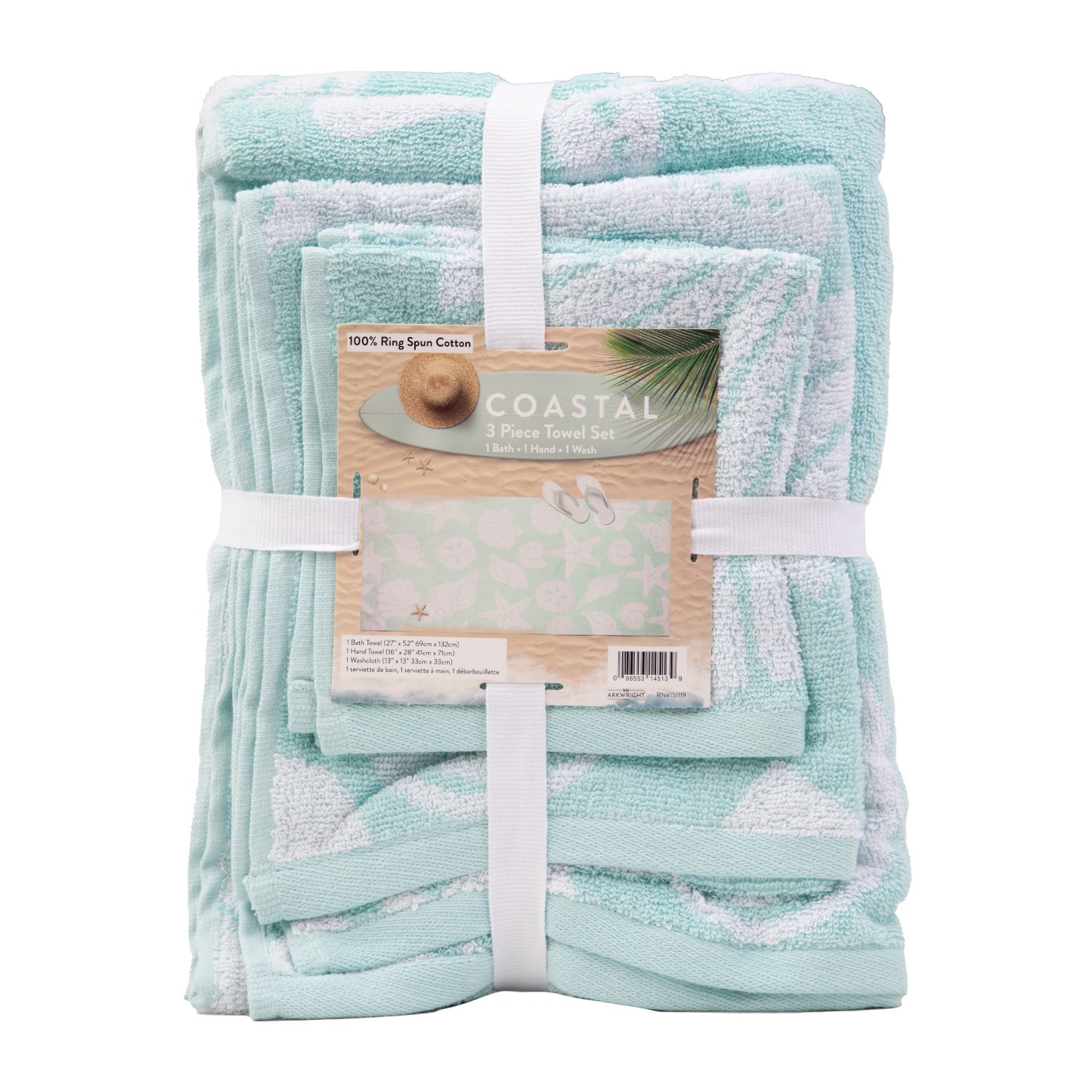 3-Piece Cambridge Linen Towel Sets - Arkwright Home