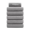 3-Pack Coral Fleece Makeup Removal Washcloths - Grey, 11x17