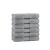 Aston & Arden 100% Egyptian Cotton Collection - Washcloth, Dark Grey